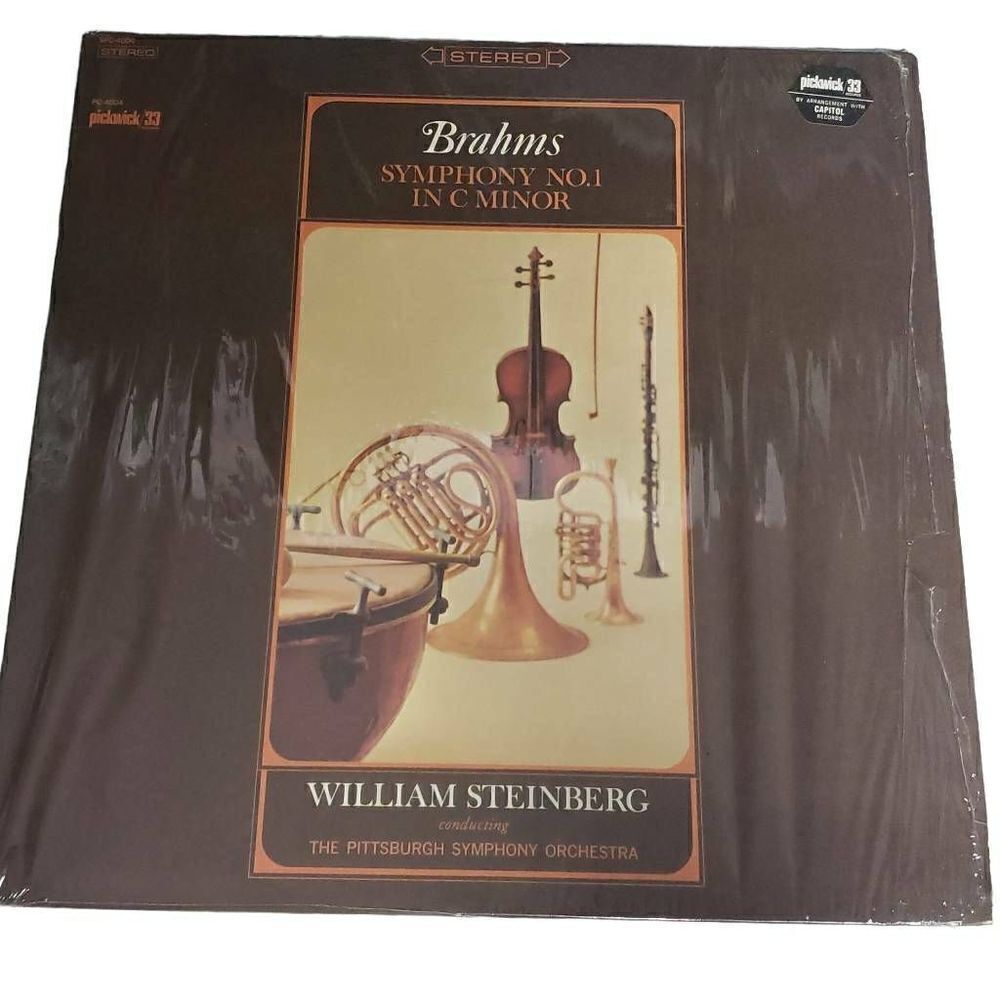 Brahams‎ Symphony No. 1 Pittsburgh Symphony Orchestra Vinyl Record